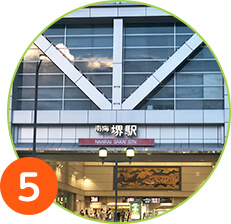 南海本線堺駅徒歩3分の好立地に事務所を構えております